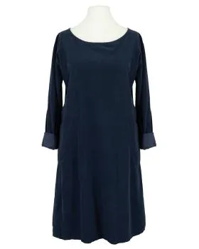 Cordkleid Baumwolle in  dunkelblau von Made in Italy (Bild 1)