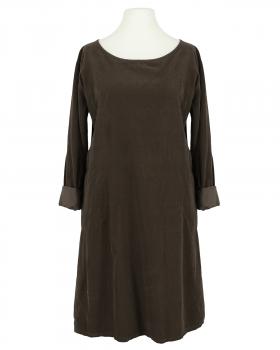 Cordkleid Baumwolle in  dunkelbraun von Made in Italy (Bild 1)