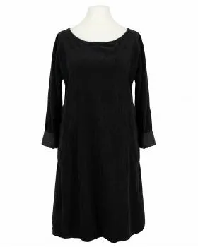 Cordkleid Baumwolle in  schwarz von Made in Italy (Bild 1)