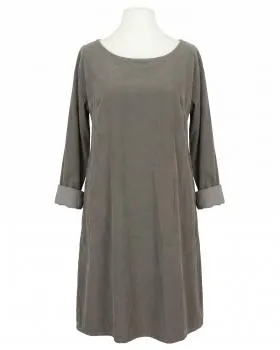 Cordkleid Baumwolle in  taupe von Made in Italy (Bild 1)
