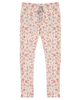 Crash Hose Floraler Print in  weiss von Selected Touch (Bild 1)
