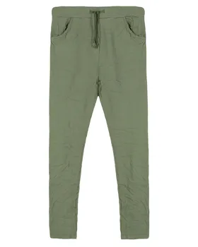 Crash Hose Jogging Stil in  khaki von Selected Touch (Bild 1)
