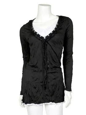 Crash Shirt in  schwarz von porta fortuna (Bild 1)