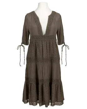 Empire Kleid mit Seide in  braun von Donna (Bild 1)
