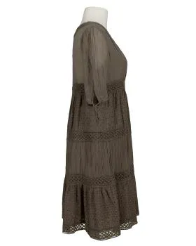 Empire Kleid mit Seide in  braun von Donna (Bild 2)