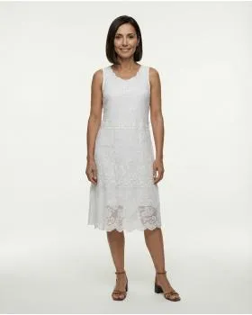 Empire Spitzenkleid in  wei� von Spaziodonna (Bild 1)