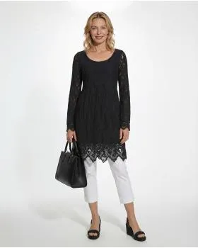 Empire Spitzenkleid in  schwarz von Diana (Bild 3)