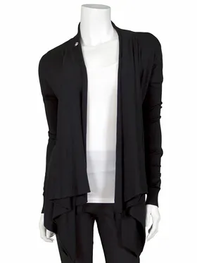 Feinstrick Cardigan in  schwarz von Fashion Moda (Bild 1)