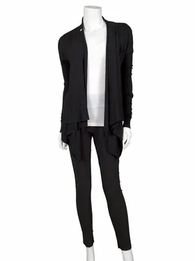 Feinstrick Cardigan in  schwarz von Fashion Moda (Bild 2)