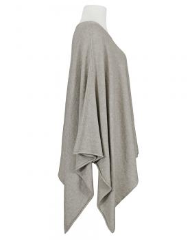 Feinstrick Poncho mit Viskose in  hellbraun von Mia Mia (Bild 2)