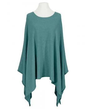 Feinstrick Poncho mit Viskose in  jade von Mia Mia (Bild 1)