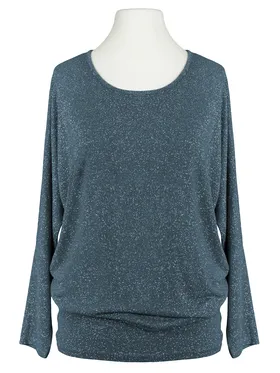 Long Shirt mit Lurex in  blau von Diana (Bild 1)