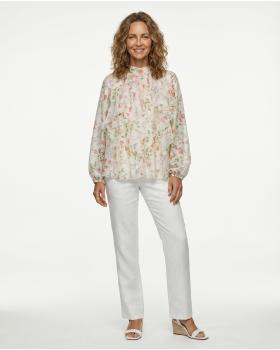 Florale Volantbluse in  beige von Italia Moda (Bild 3)