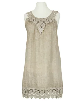 H�ngerchen Kleid mit Spitze in  taupe von Diana (Bild 1)