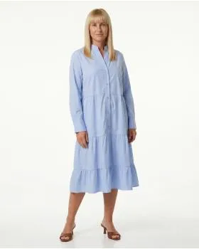 Hemdblusenkleid in  hellblau von New Collection (Bild 3)