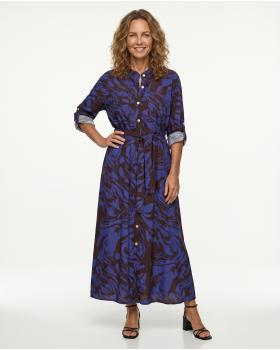 Hemdblusenkleid Print in  blau von Made in Italy (Bild 3)