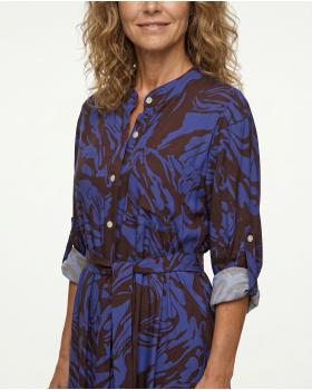 Hemdblusenkleid Print in  blau von Made in Italy (Bild 4)