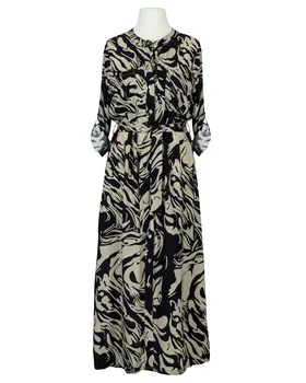 Hemdblusenkleid Print in  schwarz von Made in Italy (Bild 1)