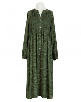 Hemdblusenkleid Zebraprint in  oliv von Made in Italy (Bild 1)