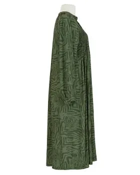 Hemdblusenkleid Zebraprint in  oliv von Made in Italy (Bild 2)