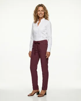 Hose Crash Optik in  bordeaux von Moda Italia (Bild 2)