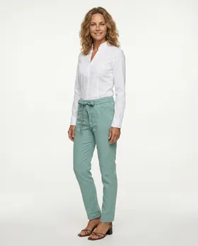 Hose Crash Optik in  jade von Moda Italia (Bild 3)