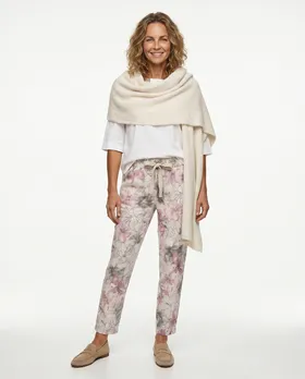 Hose Floral in  beige von Made in Italy (Bild 3)