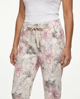 Hose Floral in  beige von Made in Italy (Bild 4)
