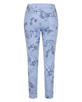 Hose Jogger Stil Floral in  blau von Made in Italy (Bild 2)