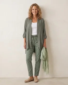 Hose Jogging-Stil in  khaki von Made in Italy (Bild 5)