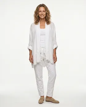 Hose Jogging-Stil in  wei� von Made in Italy (Bild 3)