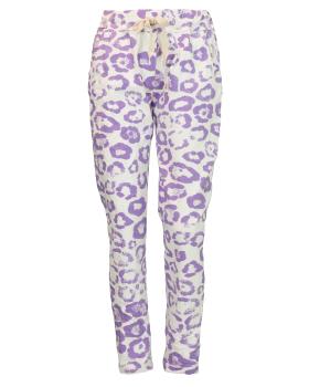 Hose Leoprint in  lila von Made in Italy (Bild 1)
