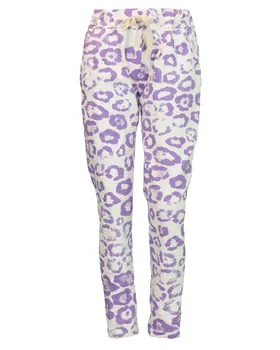 Hose Leoprint in  lila von Made in Italy (Bild 1)