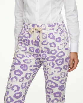 Hose Leoprint in  lila von Made in Italy (Bild 4)