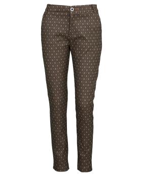 Hose mit Muster in  braun von Made in Italy (Bild 1)