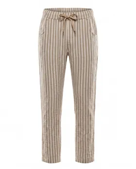 Hose mit Streifen in  beige von Secret Femme (Bild 1)