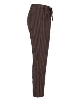 Hose mit Streifen in  braun von Selected Touch (Bild 2)