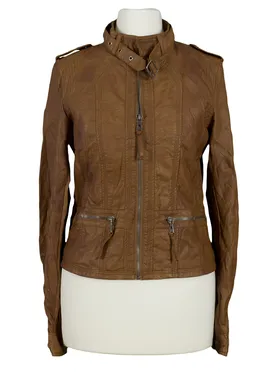 Jacke Lederoptik in  cognac von Softy (Bild 1)