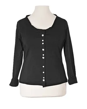 Jersey Jacke in  schwarz von FASHION (Bild 1)