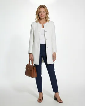 Jacke Baumwolle in  wei� von Spaziodonna (Bild 3)