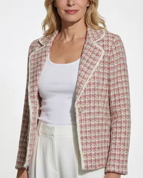 Jacke im Blazer Stil in  pink von Made in Italy (Bild 5)
