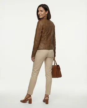 Jacke Lederoptik in  cognac von Softy (Bild 4)