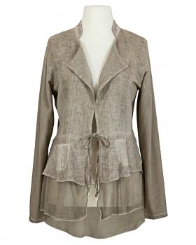 Jacke mit Leinen in  braun von les freres (Bild 1)