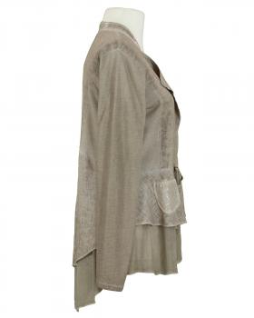 Jacke mit Leinen in  braun von les freres (Bild 3)