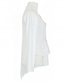 Jacke mit Leinen in  weiss von les freres (Bild 3)