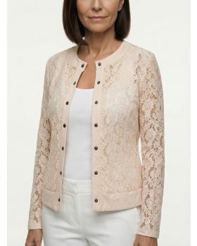 Jacke mit Spitze in  apricot von Made in Italy (Bild 5)