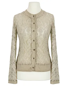 Jacke mit Spitze in  beige von Made in Italy (Bild 1)