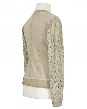 Jacke mit Spitze in  beige von Made in Italy (Bild 2)