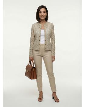 Jacke mit Spitze in  beige von Made in Italy (Bild 3)