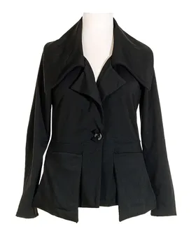 Jerseyjacke tailliert in  schwarz von FASHION (Bild 1)